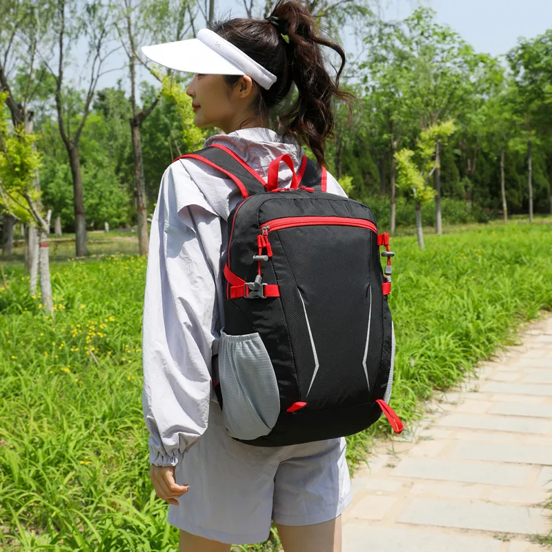BRABOSTON Nylon Backpack Regular Unisex Black/Gray/Dark Blue/Sky Blue/Green/Orange-1