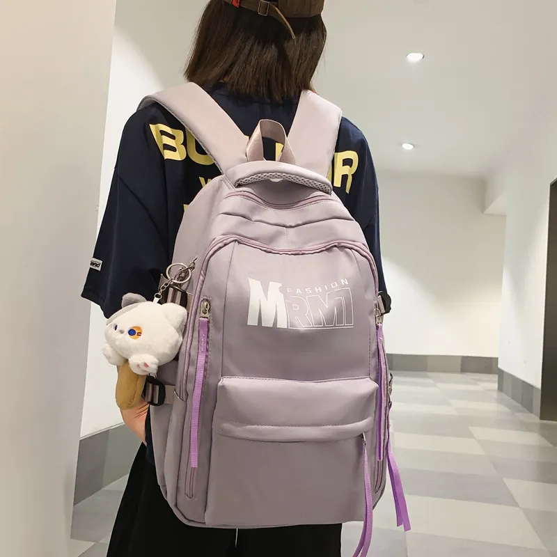 BRABOSTON Nylon Backpack Unisex Multicolor-13