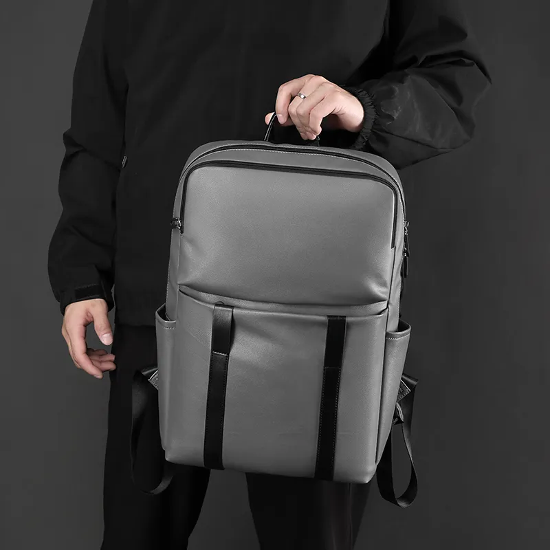 BRABOSTON Nylon Backpack Unisex Gray/Black-1