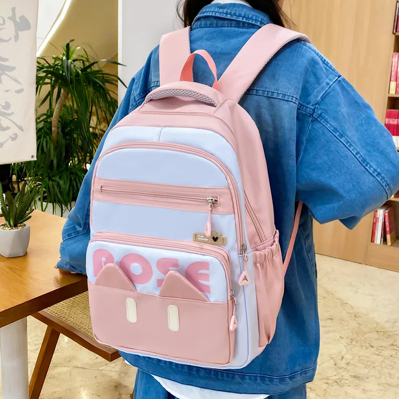BRABOSTON Nylon Backpack Combo Set Unisex Blue/Black/Pink/Green-10