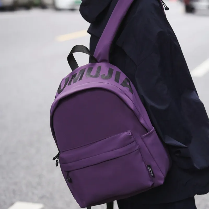BRABOSTON Nylon Backpack Unisex Ecru/Black/Purple/Dark Brown/Green-1