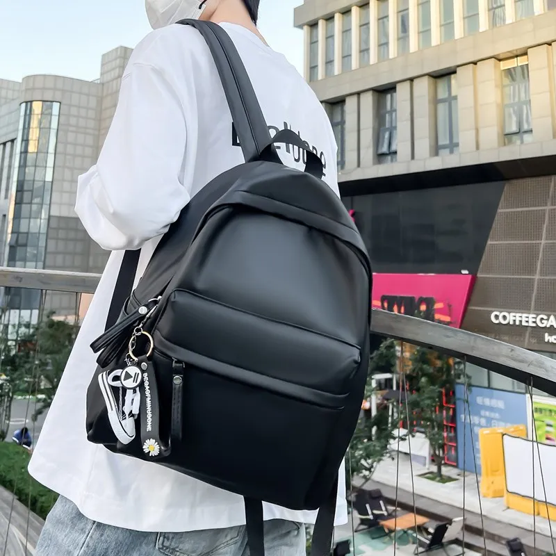 BRABOSTON PU Backpack Regular Unisex Silver/Black/Peacock Blue/Gray/Army Green/White-2