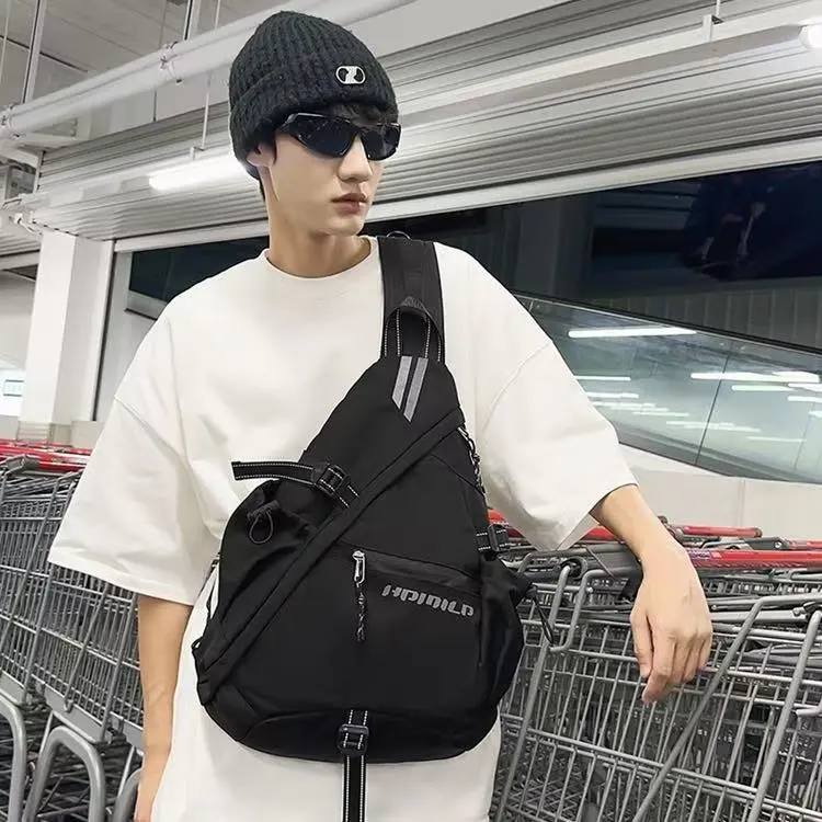 BRABOSTON Nylon Sling Bag Regular Unisex Ecru/Gray/Black-11