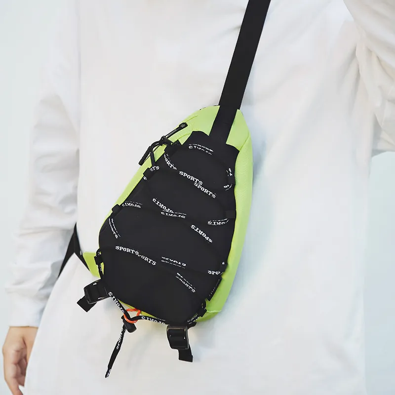 BRABOSTON Oxford Sling Bag Unisex White/Black/Green/Yellow/Khaki-28
