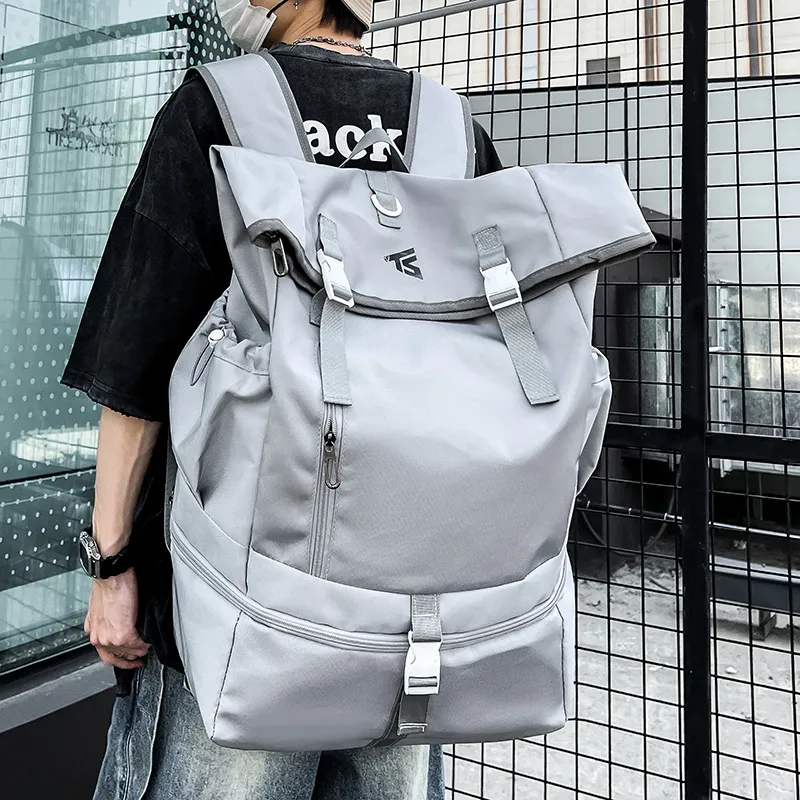 BRABOSTON Ultra Composite Fabric Backpack Unisex Blue/Gray/Black-11