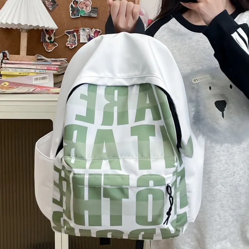 BRABOSTON Nylon Backpack Unisex Green/Red/Yellow/Blue-1