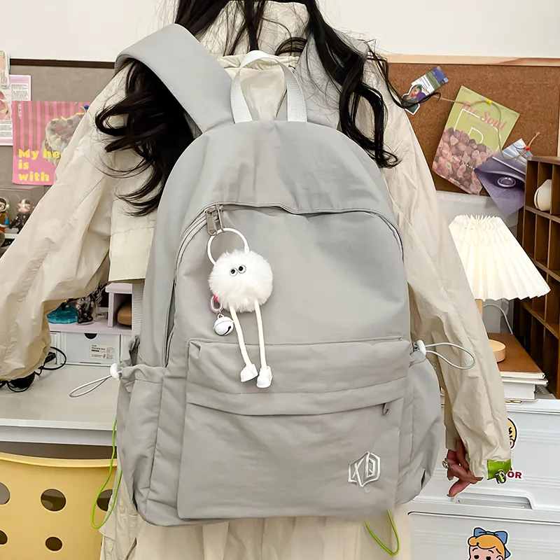 BRABOSTON Nylon Backpack Tubas Unisex Brown/Gray/Blue/Pink/White/Black-8