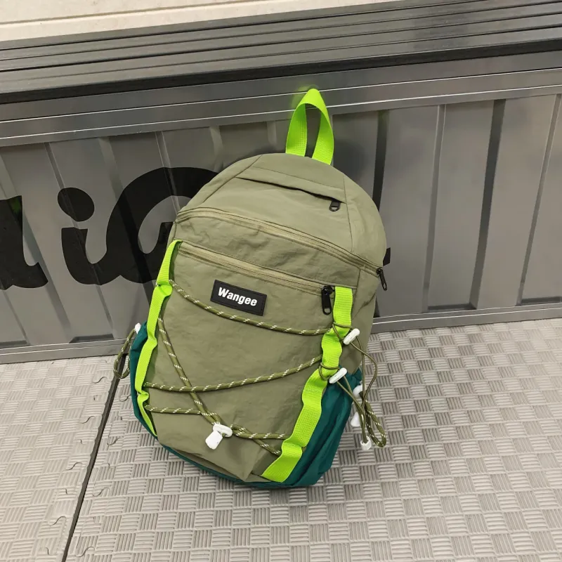 BRABOSTON Nylon Backpack Unisex Gray/Green/Black/Khaki-7