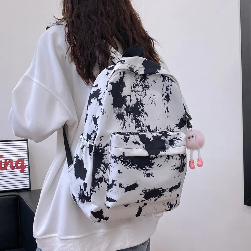 BRABOSTON Nylon Backpack Unisex Black/Blue/Pink/Purple/Gray-6