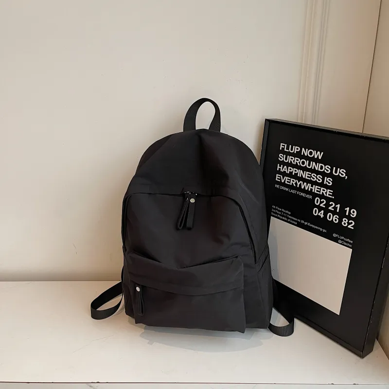 BRABOSTON Fabric Backpack Unisex Ecru/Black/Gray/Chocolate-11
