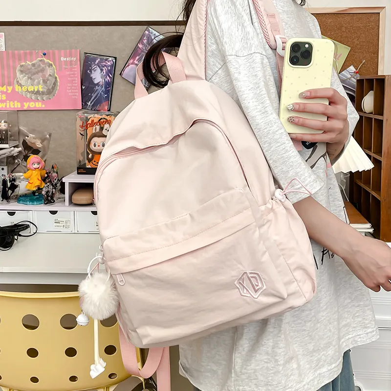 BRABOSTON Nylon Backpack Tubas Unisex Brown/Gray/Blue/Pink/White/Black-19