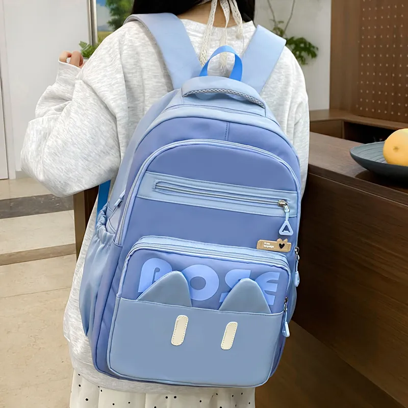 BRABOSTON Nylon Backpack Combo Set Unisex Blue/Black/Pink/Green-1