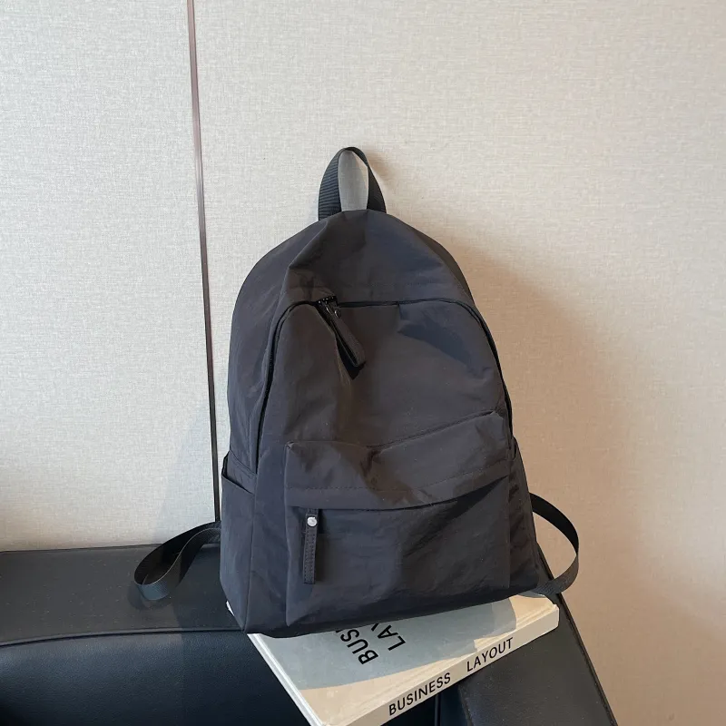 BRABOSTON Fabric Backpack Unisex Ecru/Black/Gray/Chocolate-10