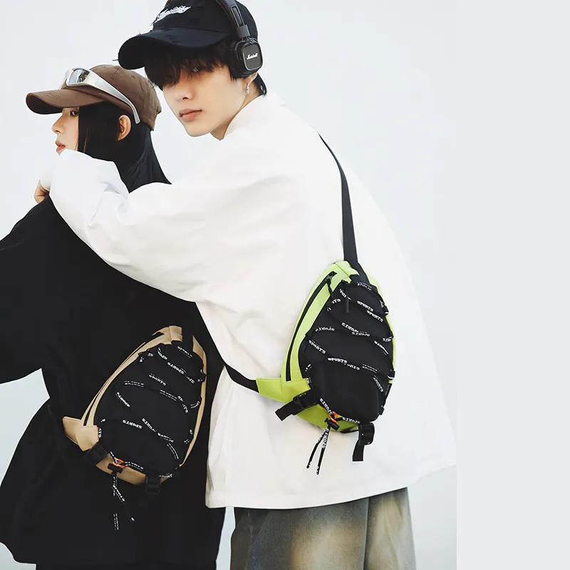 BRABOSTON Oxford Sling Bag Unisex White/Black/Green/Yellow/Khaki-23