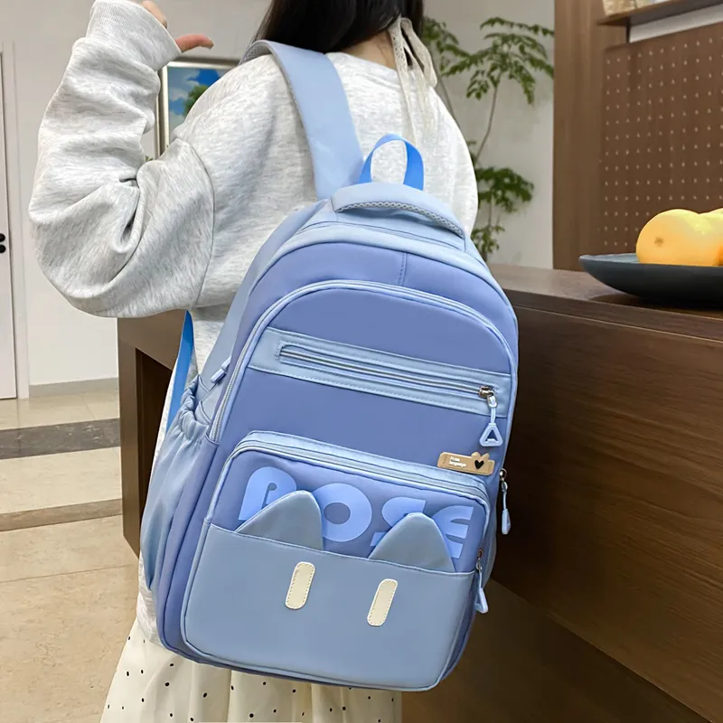 BRABOSTON Nylon Backpack Combo Set Unisex Blue/Black/Pink/Green-2