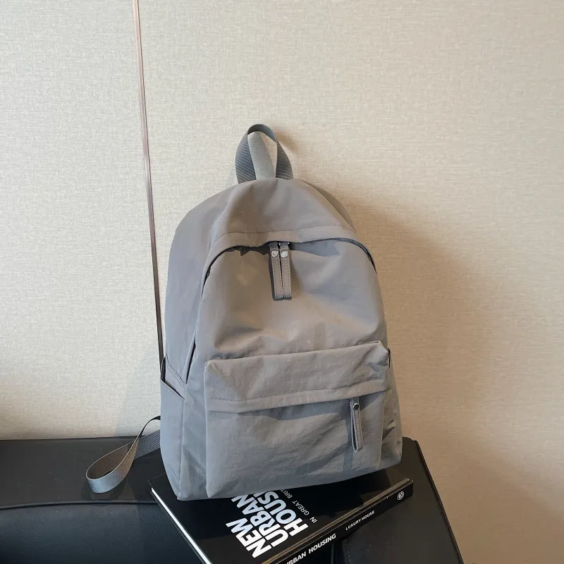 BRABOSTON Fabric Backpack Unisex Ecru/Black/Gray/Chocolate-6