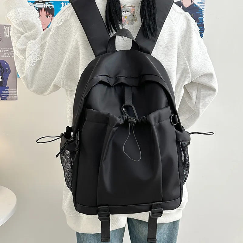 BRABOSTON Nylon Backpack Regular Unisex Gray/Black/Orange/Khaki-8