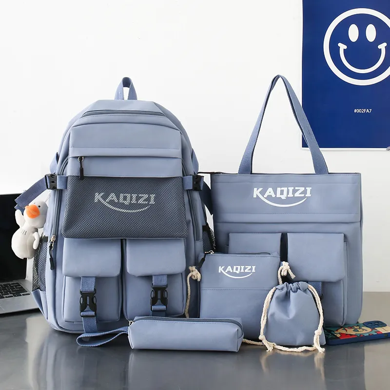 BRABOSTON Canvas Combo Set Unisex Blue/Black/Red/White/Navy Blue-1