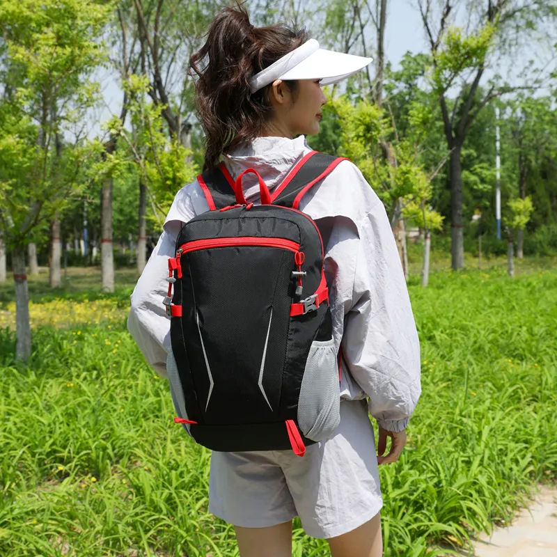 BRABOSTON Nylon Backpack Regular Unisex Black/Gray/Dark Blue/Sky Blue/Green/Orange-2