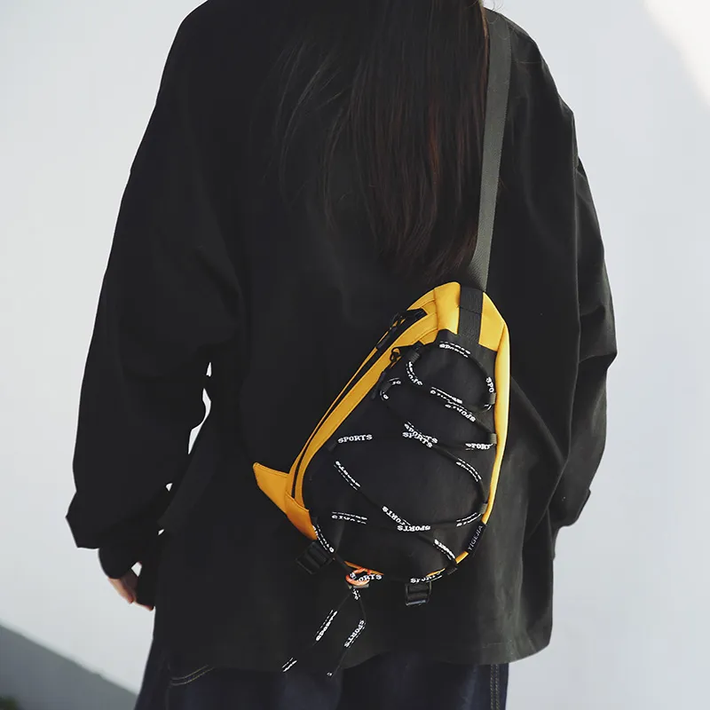 BRABOSTON Oxford Sling Bag Unisex White/Black/Green/Yellow/Khaki-16