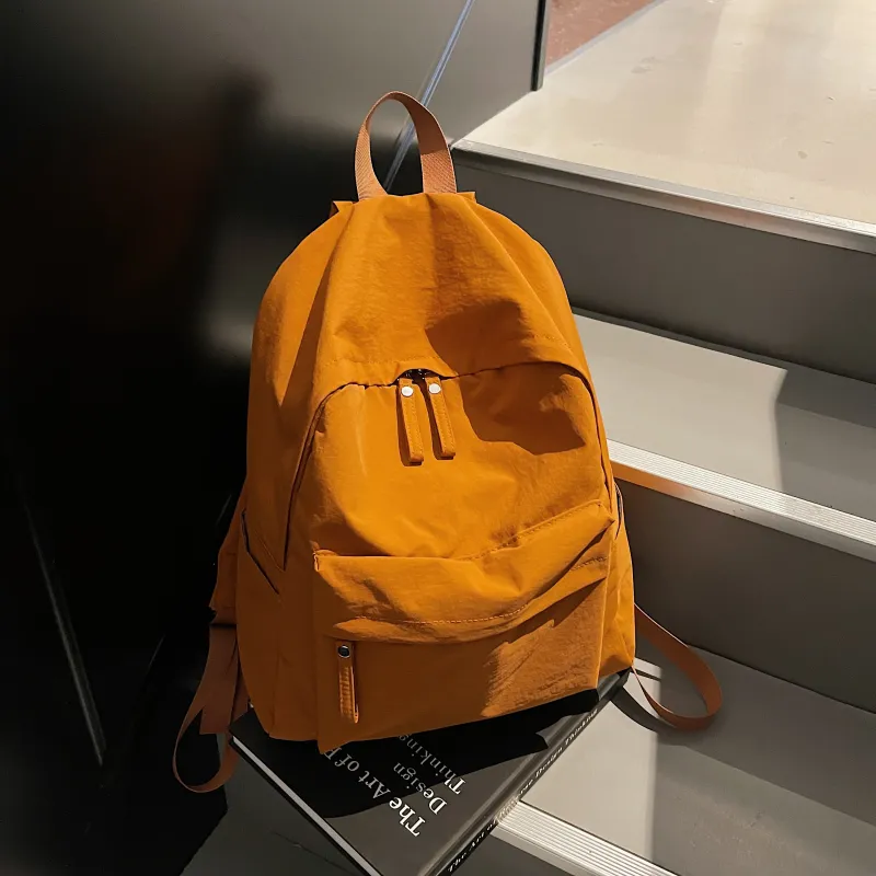 BRABOSTON Fabric Backpack Unisex Ecru/Black/Gray/Chocolate-15