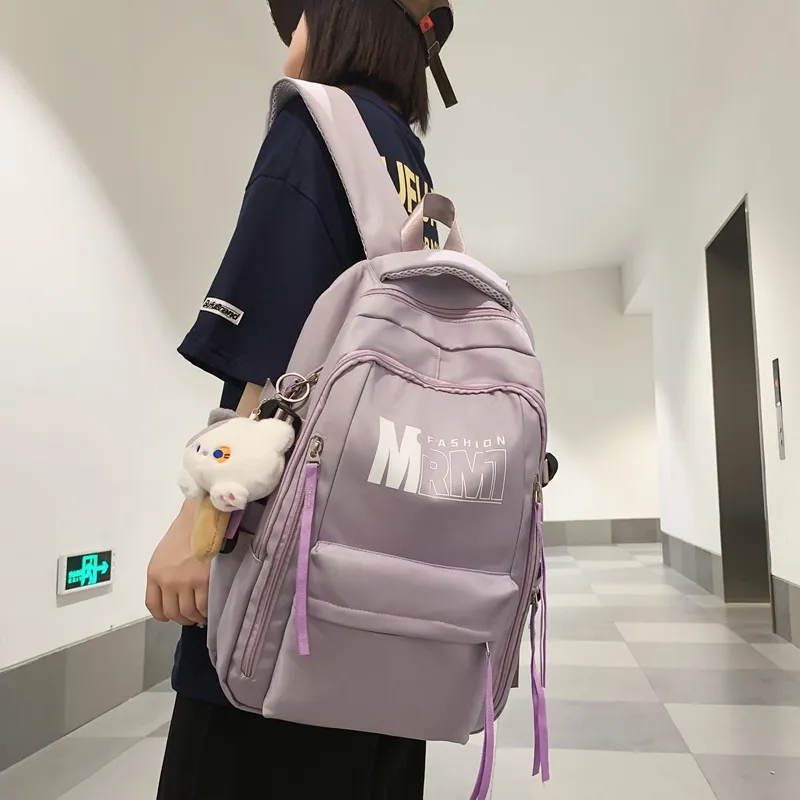 BRABOSTON Nylon Backpack Unisex Multicolor-12