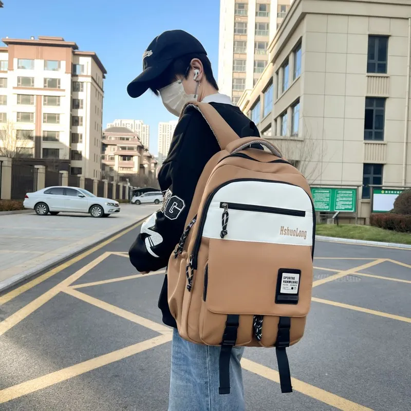 BRABOSTON Nylon Backpack Regular Unisex Multicolor-14