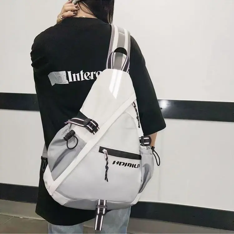 BRABOSTON Nylon Sling Bag Regular Unisex Ecru/Gray/Black-6