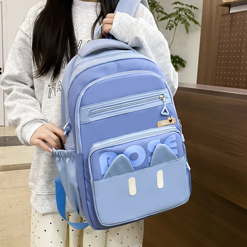 BRABOSTON Nylon Backpack Combo Set Unisex Blue/Black/Pink/Green-3