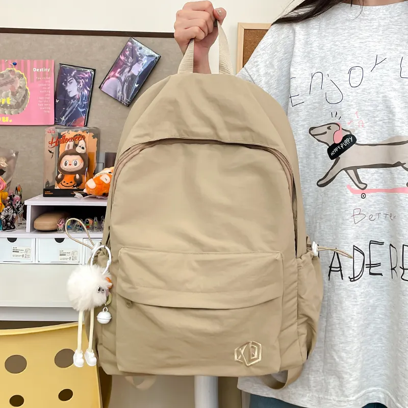 BRABOSTON Nylon Backpack Tubas Unisex Brown/Gray/Blue/Pink/White/Black-1