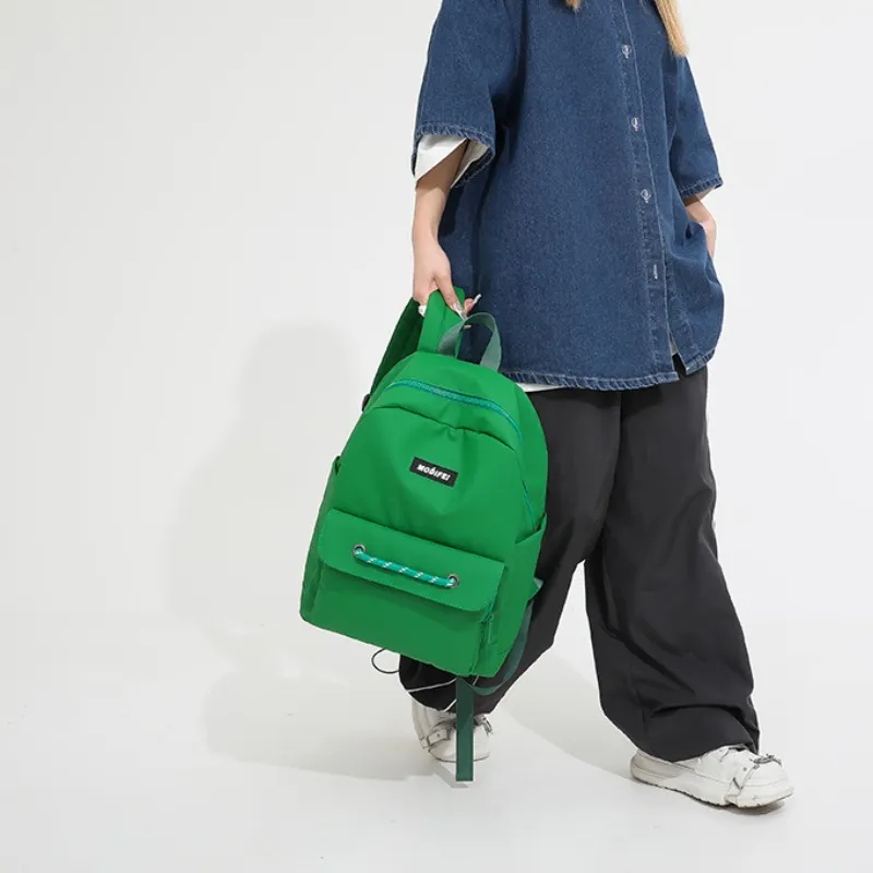 BRABOSTON Nylon Backpack Medium Size Unisex Black/Red/Orange/White/Green/Blue/Khaki-9