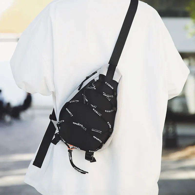 BRABOSTON Oxford Sling Bag Unisex White/Black/Green/Yellow/Khaki-3