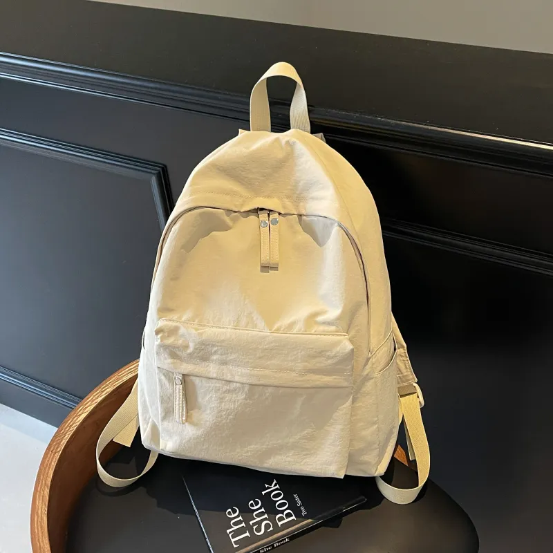 BRABOSTON Fabric Backpack Unisex Ecru/Black/Gray/Chocolate-2