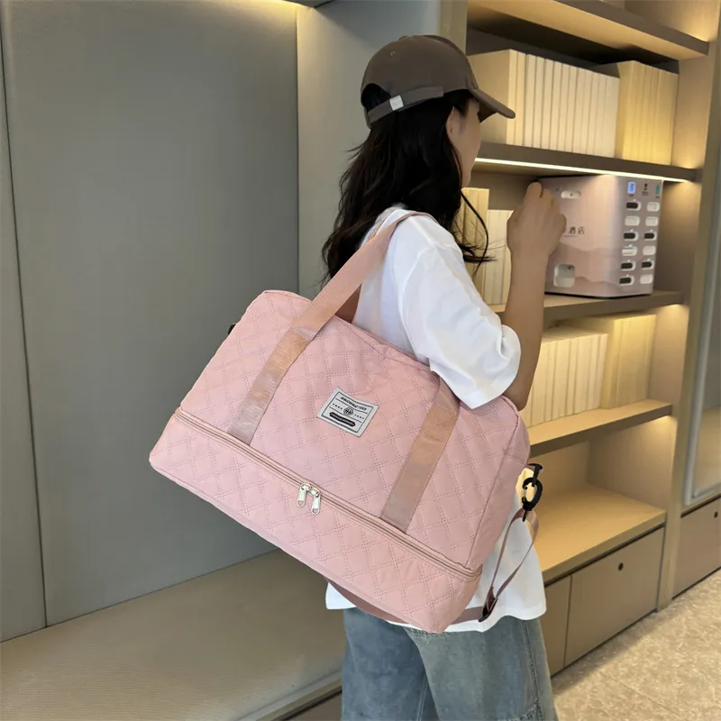 BRABOSTON Oxford Crossbody Bag Unisex White/Black/Red/Gray/Pink/Purple-12