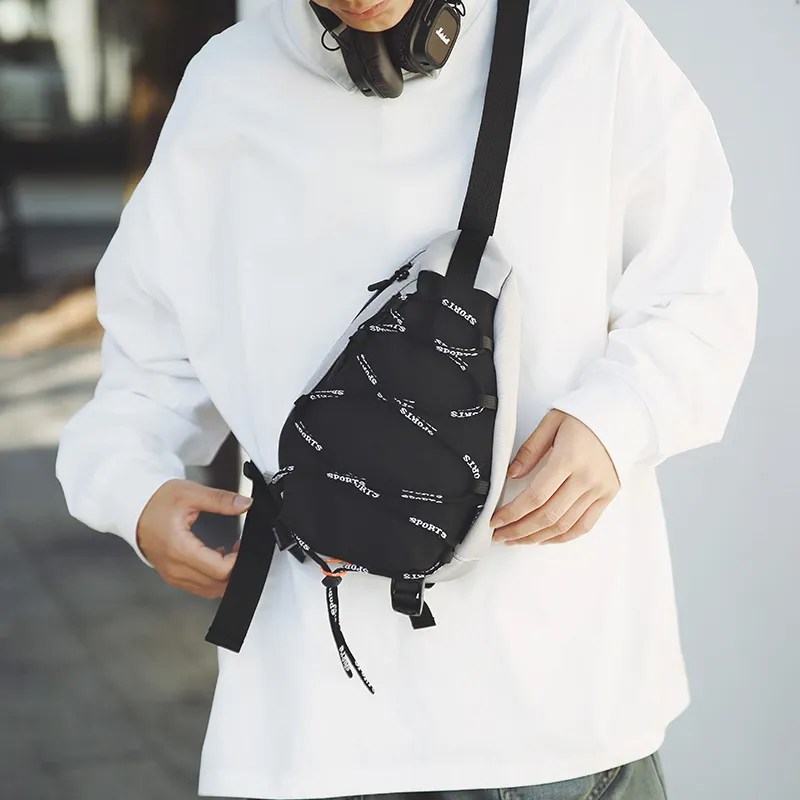 BRABOSTON Oxford Sling Bag Unisex White/Black/Green/Yellow/Khaki-5