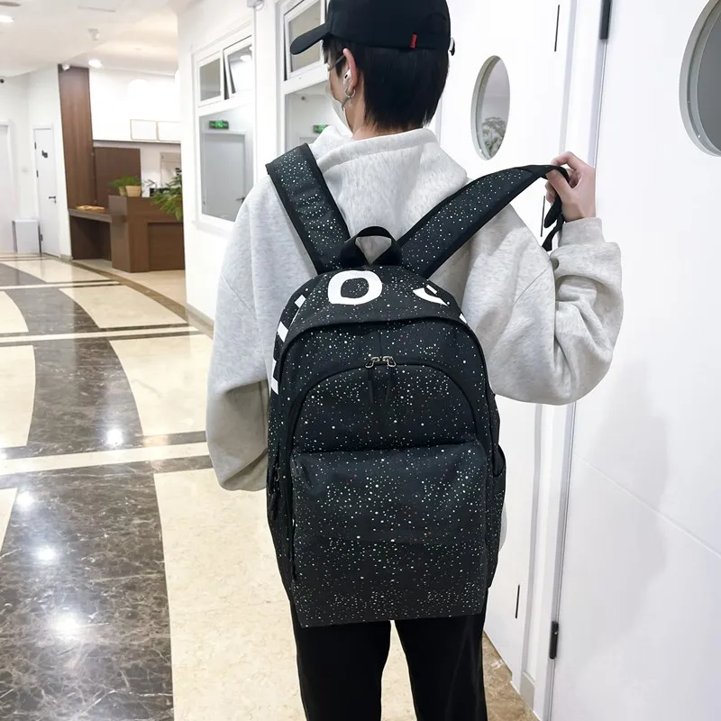 BRABOSTON Oxford Backpack Unisex Black/White-3