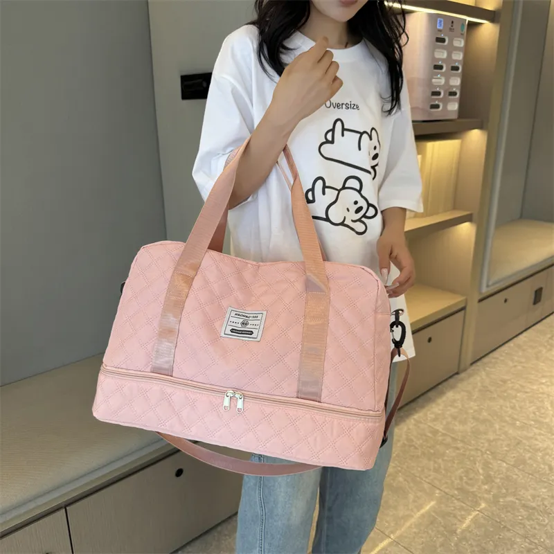 BRABOSTON Oxford Crossbody Bag Unisex White/Black/Red/Gray/Pink/Purple-11