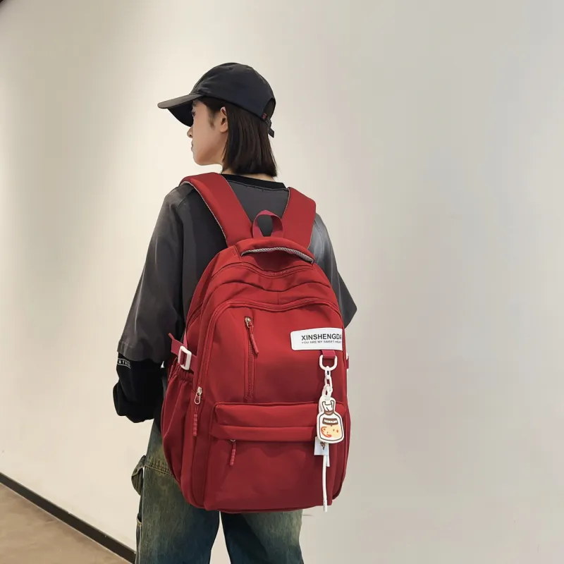 BRABOSTON Nylon Backpack Regular Unisex White/Black/Green/Gray/Red-16