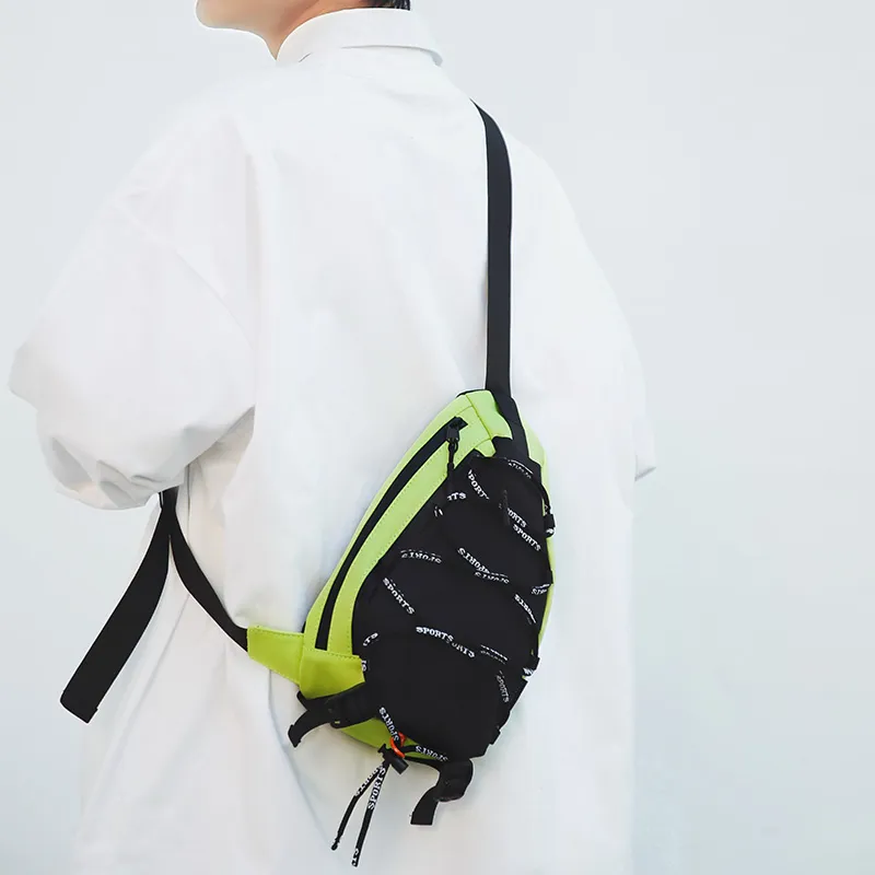 BRABOSTON Oxford Sling Bag Unisex White/Black/Green/Yellow/Khaki-29