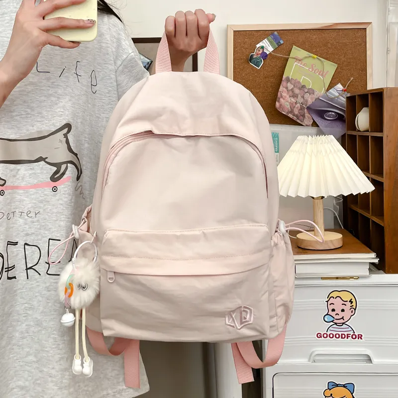 BRABOSTON Nylon Backpack Tubas Unisex Brown/Gray/Blue/Pink/White/Black-17