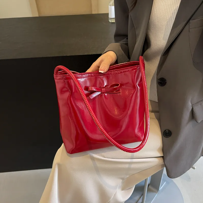 GOX PU Handbag, Shoulder Bag Regular Women's White/Red/Silver/Black-16