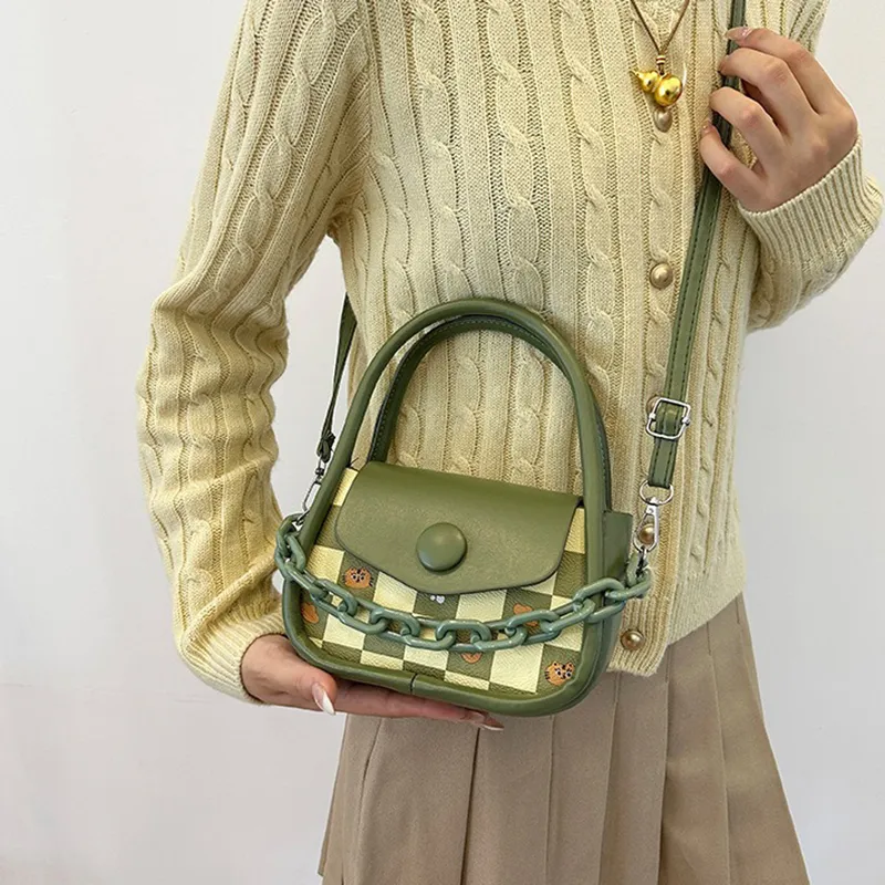GOX PU One Shoulder Handbag Regular Women's Ecru/Black/Purple/Coffee/Green/Pink-11
