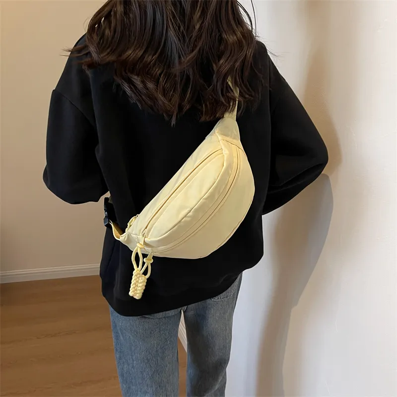 GOX Canvas Sling Bag Regular Unisex Ecru/Black/Yellow/Light Green/Pink-10
