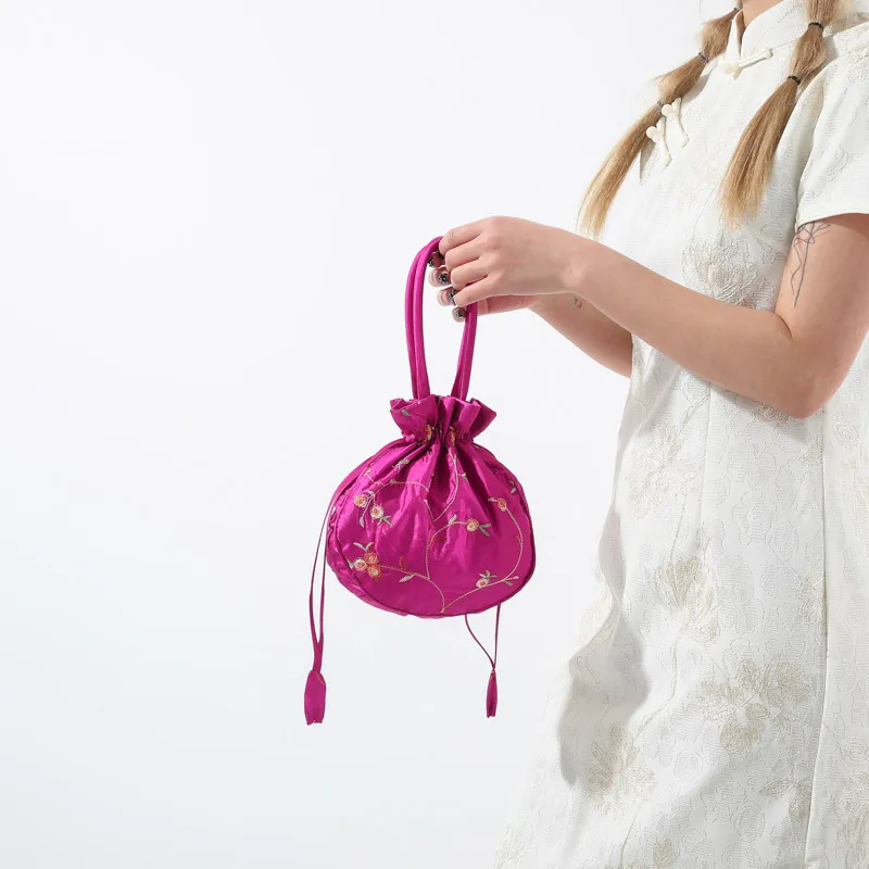 GOX Nylon Handbag Regular Women's White/Black/Pink/Red/Rose Red/Purple/Burgundy-26