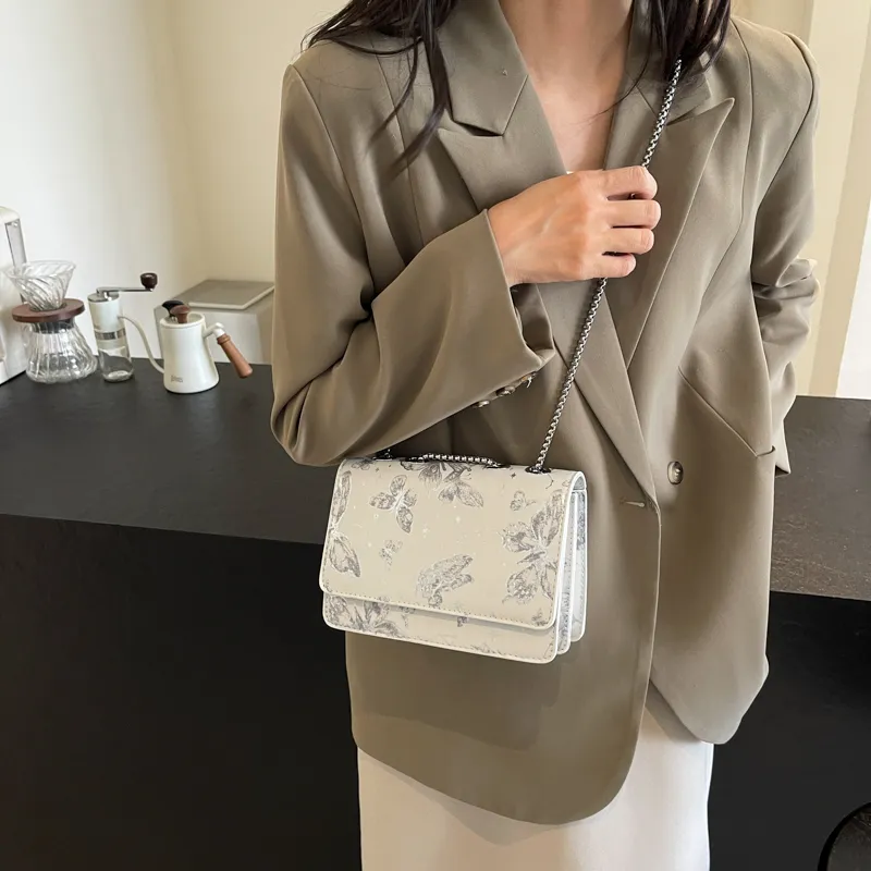 GOX PU Shoulder Bag Regular Women's Silver/Black/Pink-2