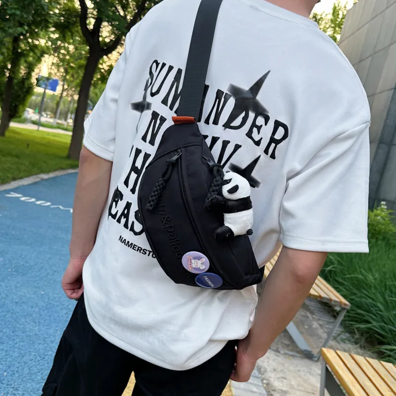 GOX Oxford Sling Bag Regular Unisex White & Red/White & Pink/White & Green/White & Blue/White/Black/Red-30