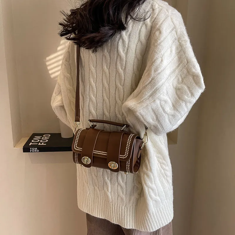 GOX Handbags Coffee+Exquisite Shopping Bag-4