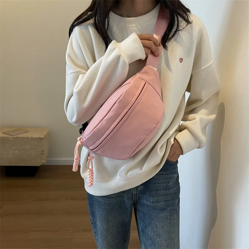 GOX Canvas Sling Bag Regular Unisex Ecru/Black/Yellow/Light Green/Pink-21