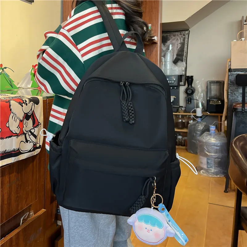 GOX Nylon Backpack Regular Unisex White/Black/Yellow/Green/Pink-8