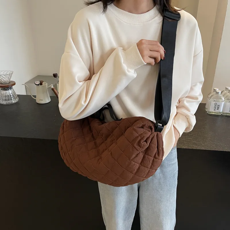 GOX Nylon Handbag Regular Unisex Ecru/Black/Khaki/Coffee/Green-25